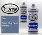 Preview: Ford, Bright Blue Pearl Metallic, C7: 400ml Sprühdose + 400ml Klarlack - Set, von ATW Autoteile West.